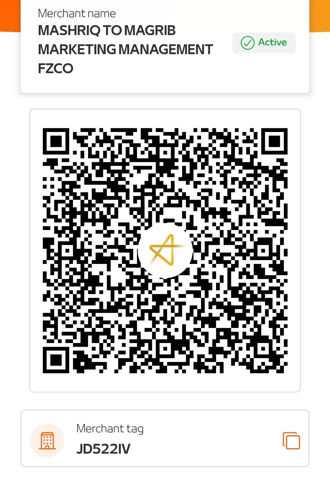 Mashreq QR Code